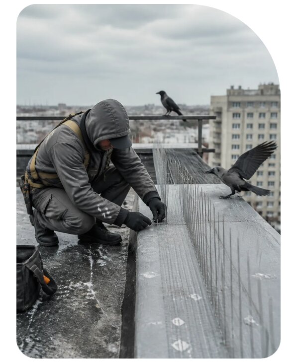 Защита от ворон под ключ в Вятских Поляне по цене от 5075 р. | Сенат-Втс